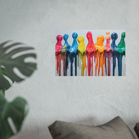 Dripping Paint Universe Art Poster