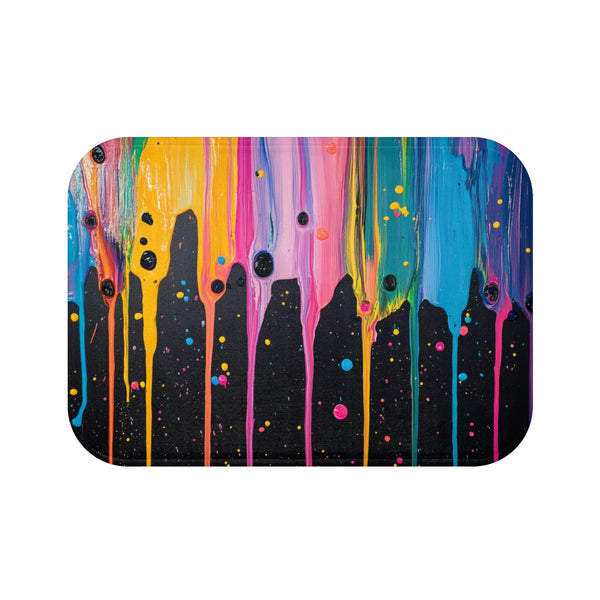 Dripping Paint Universe Bath Mat