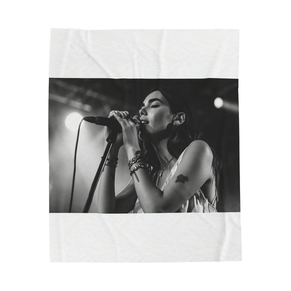 "Dua Lipa Cozy Plush Blanket"