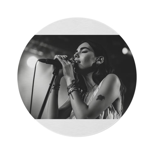 "Dua Lipa Serenade Round Rug"
