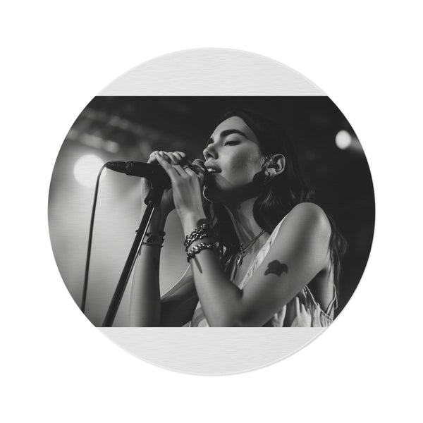 "Dua Lipa Serenade Round Rug"