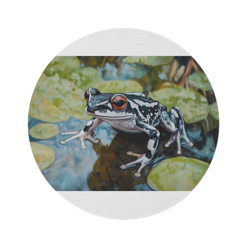 "Dwarf Frog Cute Painting Rug"