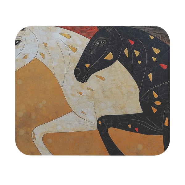 Dynamic Dual Horse Mouse Pad