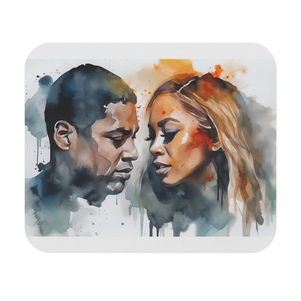 Dynamic Duo Watercolor Mouse Pad