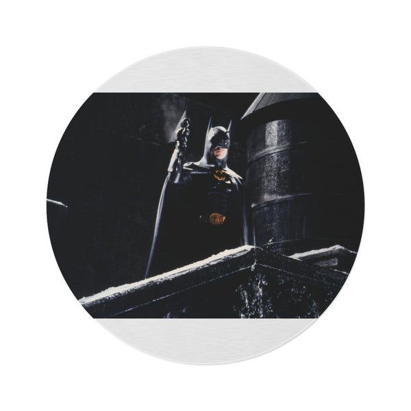 "Dynamic Gotham Knight Round Rug"