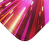 Dynamic Neon Prism Light Rays Abstract — Non-Slip Bath Mat — Cushioned Memory Foam & Non-Slip Backing Detail