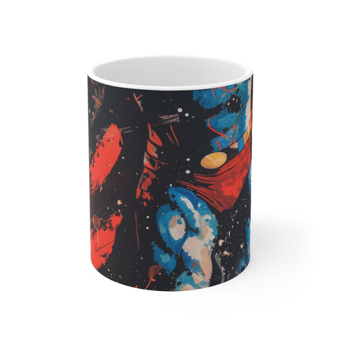 "Dynamic Superman Art Mug"
