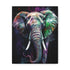Striking elephant canvas art with majestic pachyderm on durable frame.