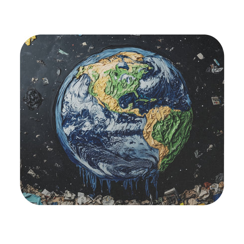 Earth Tears Pollution Mouse Pad