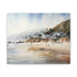 Malibu Coastal Canvas Print, Home decorations of California beach scene, indoor wall art.