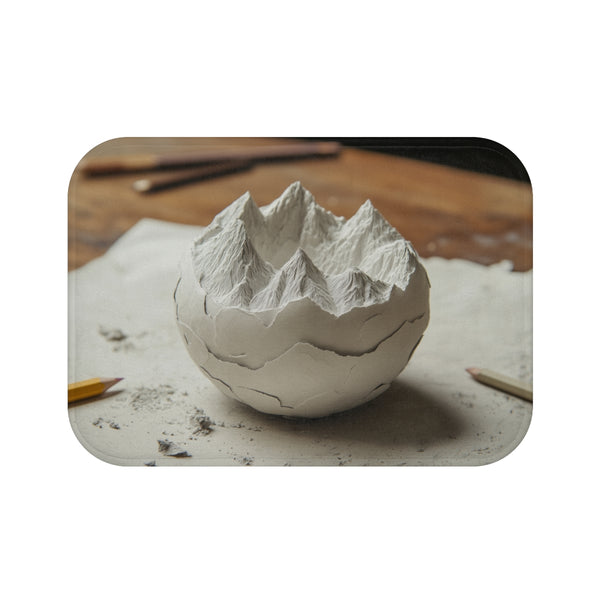 Eco-Friendly Bath Mat Planet Mountains