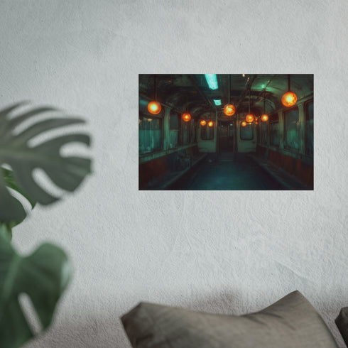 Eerie Haunted Subway Floating Lights