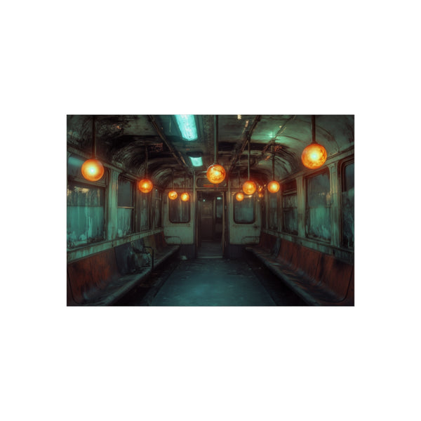 Eerie Haunted Subway Floating Lights