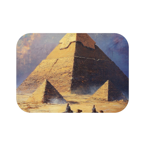 "Egyptian Pyramid Oasis Bath Mat"