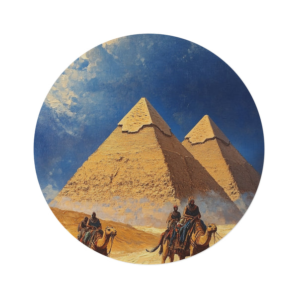 "Egyptian Pyramid Paradise Rug"
