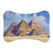 "Egyptian Pyramid Watercolor Pet Mat"
