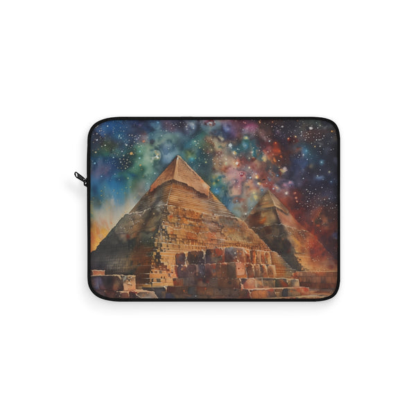 "Egyptian Pyramids Watercolor Laptop Sleeve"