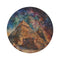 "Egyptian Pyramids Watercolor Round Rug: Ancient Elegance for Your Home"