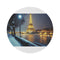 "Eiffel Frosted Dream Round Rug"