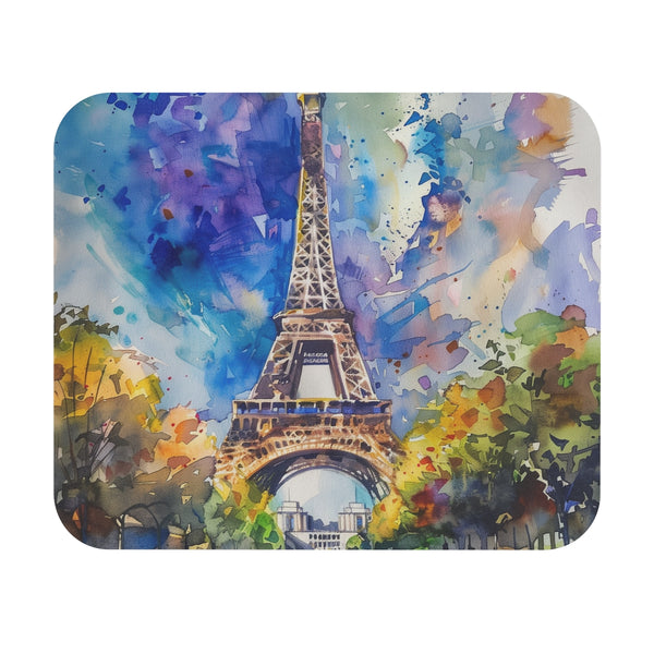 Eiffel Tower Watercolor Mouse Pad A Touch of Parisian Elegance