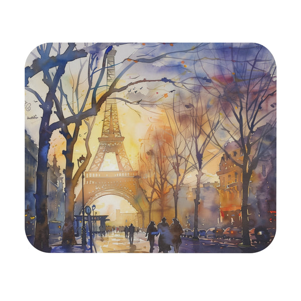 Eiffel Tower Watercolor Mouse Pad
