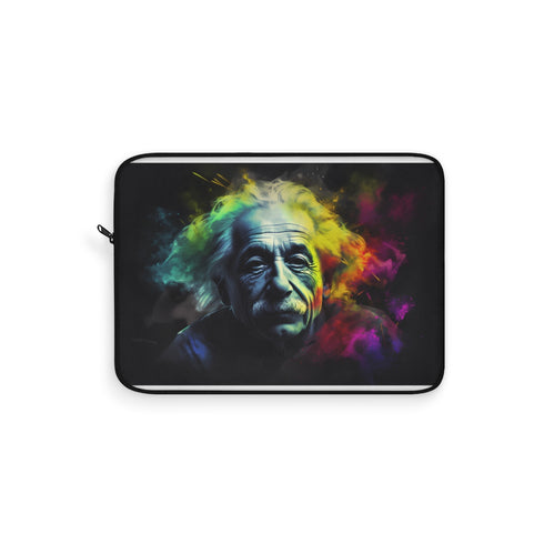 Einstein Watercolor Neon Laptop Sleeve