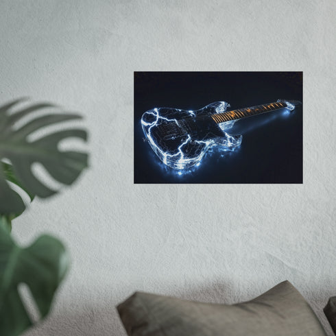 Electric Guitar Formed from Lightning