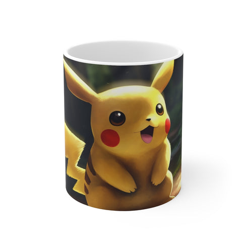 "Electric Pikachu Coffee Mug: Unleash Your Inner Pokemon Trainer"