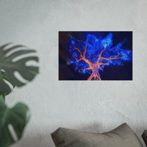 Electric Tree Rooted Sky Poster