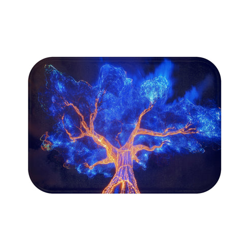 Electric Tree Sky Bath Mat