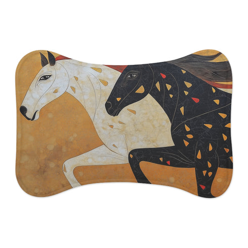 "Elegant Tanjore Horse Running Mat"