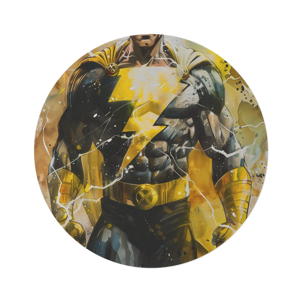 "Elegantly Chic Black Adam Rug"