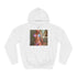 Elle Brooke Graphic Unisex College Hoodie - Arctic White Front