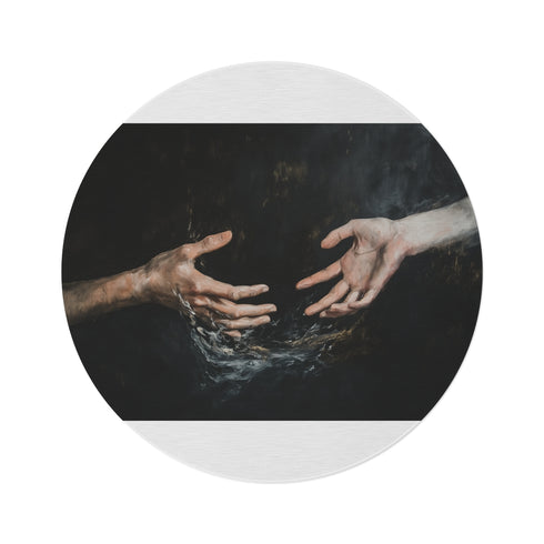 "Embrace of Shadows Round Rug"