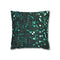 "Emerald Bliss Sequin Pillowcase: Luxe Texture"