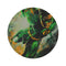 "Emerald Glow Round Rug"