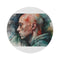 Eminem Watercolor Round Rug: Hip-Hop Chic