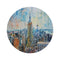 Empire State Watercolor Round Rug