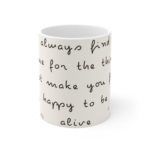 "Empowering Beige Feminine Mug"