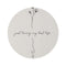 "Empowering Beige Inspirational Round Rug"