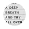 "Empowering Typographic Quote Rug"