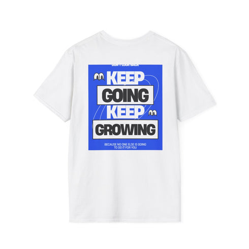 Empowerment in Blue: Typographic Tee