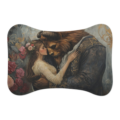 "Enchanted Beauty Pet Mat: Tale-Inspired Comfort"