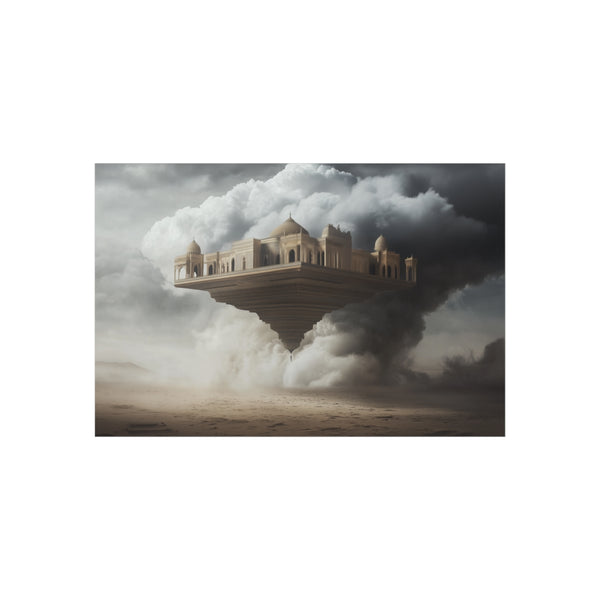 Enchanted Desert Palace Amid Storm