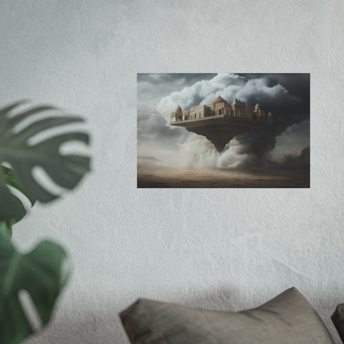 Enchanted Desert Palace Amid Storm