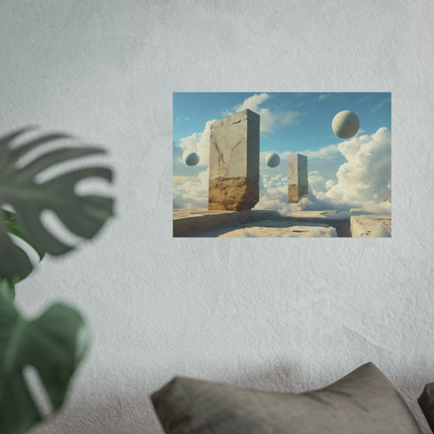 Enchanted Dreamscape with Floating Objects