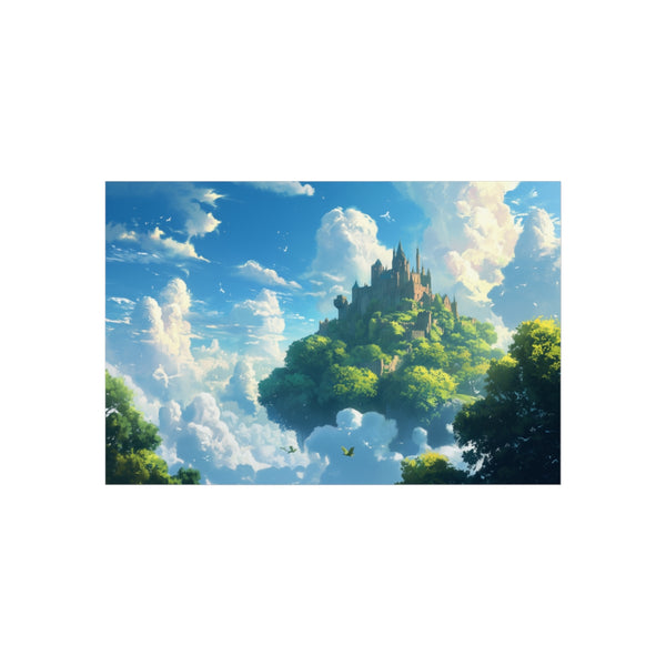 Enchanted Fantasy Castle Above Clouds