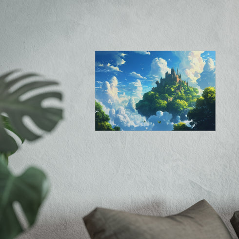 Enchanted Fantasy Castle Above Clouds