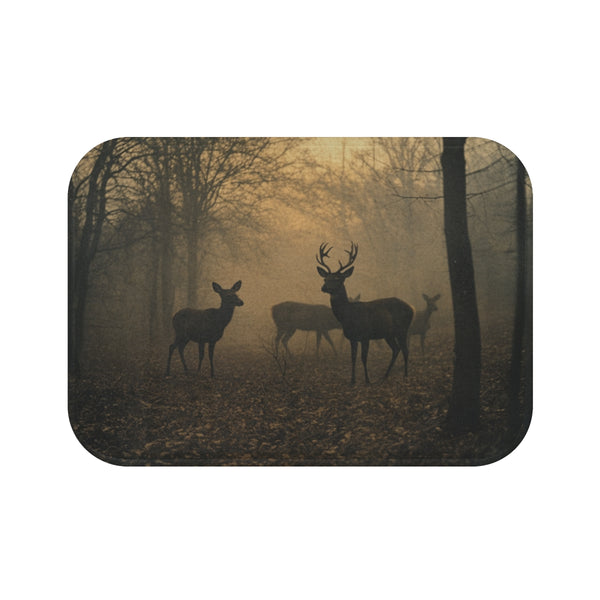 "Enchanted Hillside Deer Bath Mat"