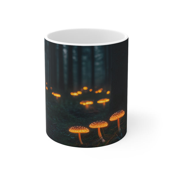 Enchanted Moonlit Forest Mug Design